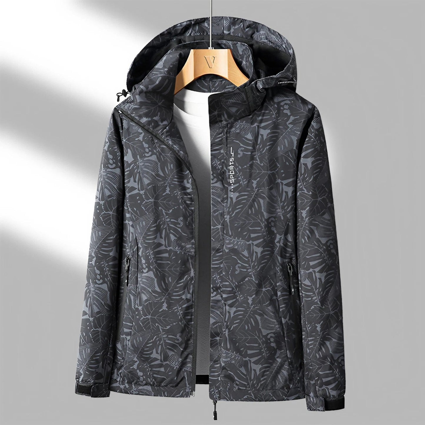 Outdoor Jacke mit Kapuze – Leichte Übergangsjacke für Freizeit und Outdoor