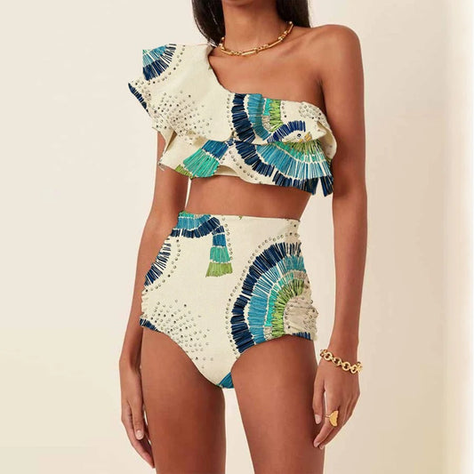 Faye - Trendiger One-Shoulder-Badeanzug für einen stilvollen Sommertag